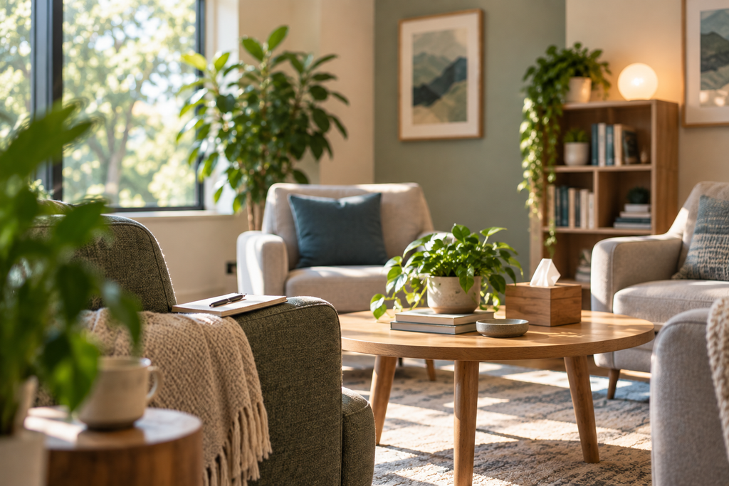 Family therapy setting used in teen depression treatment.